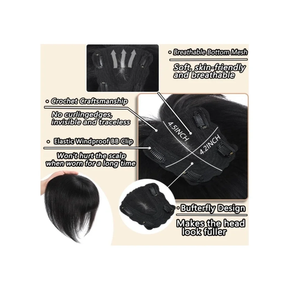 100% Human Hair Topper 16
